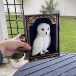 Snowy Owl or Snowy Owl Book Nook Choose Your Style 3D Printed Fantasy Book Shelf Decor-Create Fantasy Crafts