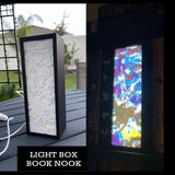 Dragon Storm Book Nook - Light Up Lithophane USB 3D Printed Bookshelf Decor-Create Fantasy Crafts