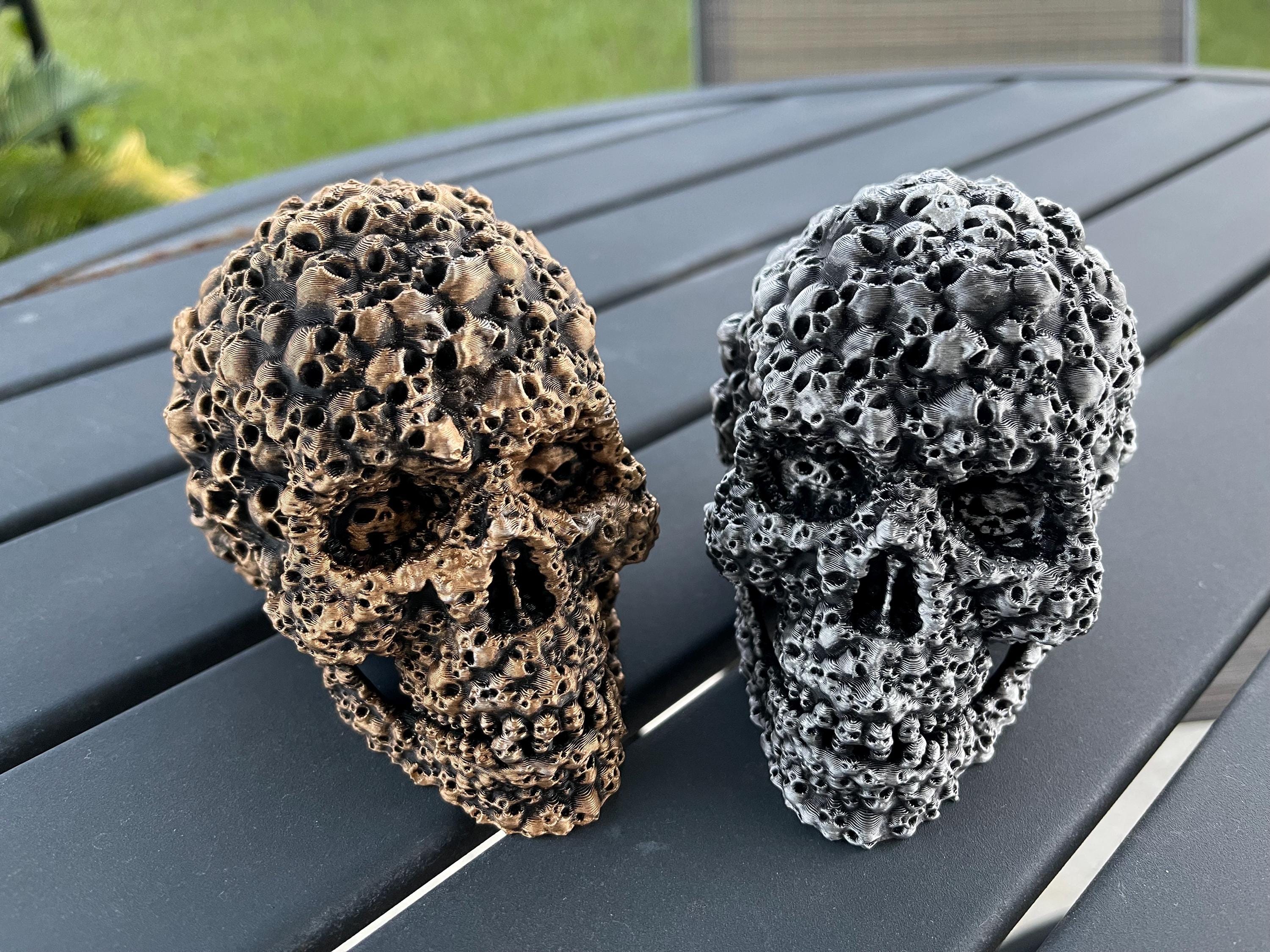 Skull of Skulls 3D Print Horror Decor Customizable Choose Color 3 Sizes-Create Fantasy Crafts