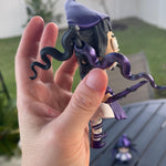 Creepy Witch Articulated 3D Printed Voodoo Doll Desk Decor Horror Goth Fidget Creepy Cute-Create Fantasy Crafts