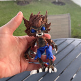 Creepy Werewolf Articulated 3D Printed Voodoo Doll Desk Decor Horror Goth Fidget Creepy Cute-Create Fantasy Crafts