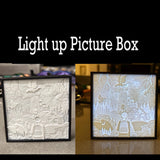 Dragon Rider - Luminescent Photo Art Light Box 3d Print Lithophane Bookshelf Decor-Create Fantasy Crafts