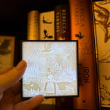 Dragon Rider - Luminescent Photo Art Light Box 3d Print Lithophane Bookshelf Decor-Create Fantasy Crafts