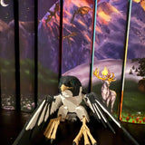 White Tail Hawk Falcon Articulating 3d Print Bookshelf Decor-Create Fantasy Crafts