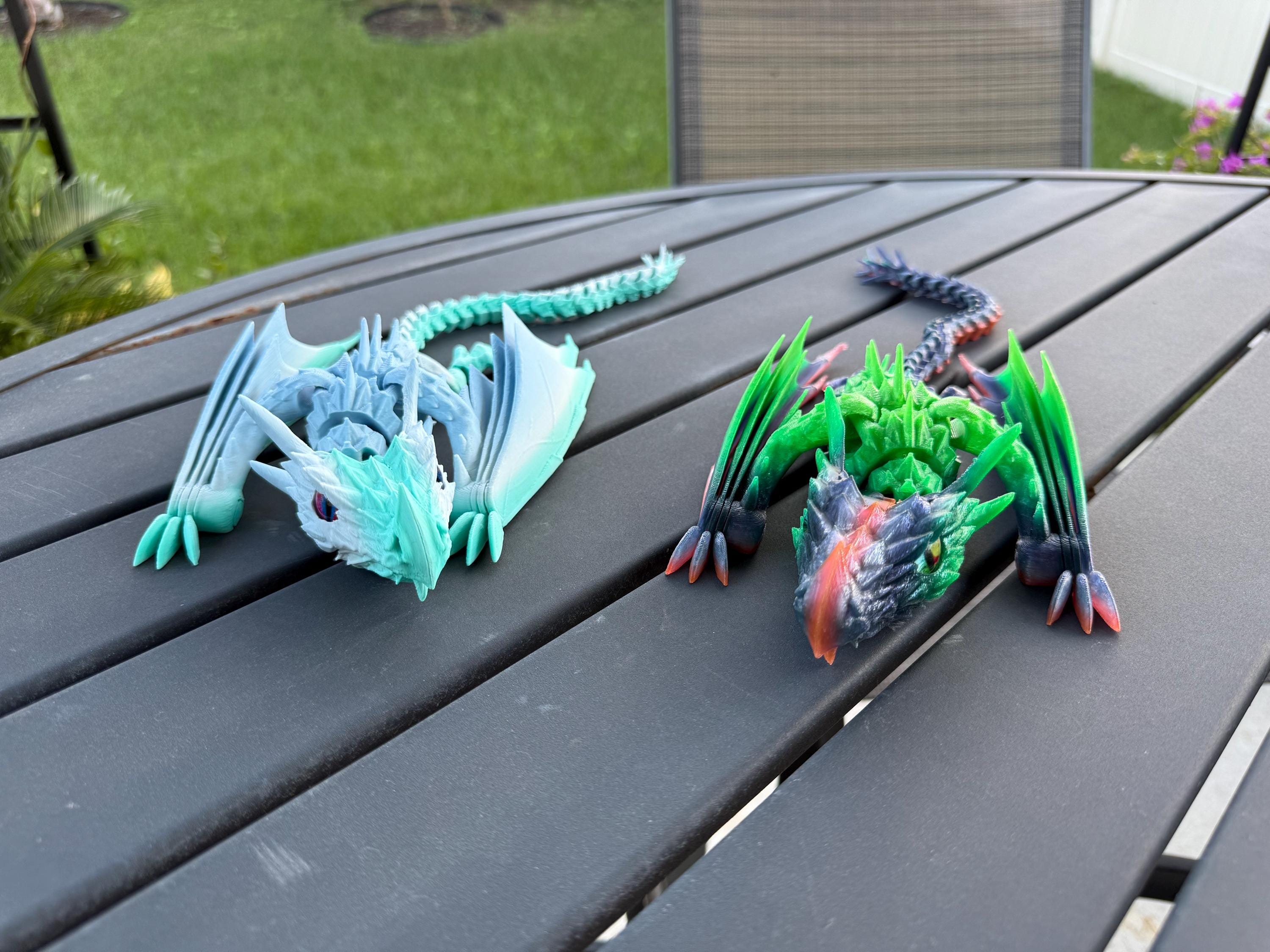 Fierce Wyvern Dragon 3D Print Articulating Customizable You Choose Color-Create Fantasy Crafts