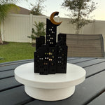 Cityscape tea light holder - Bookshelf Decor Bookish Merch-Create Fantasy Crafts