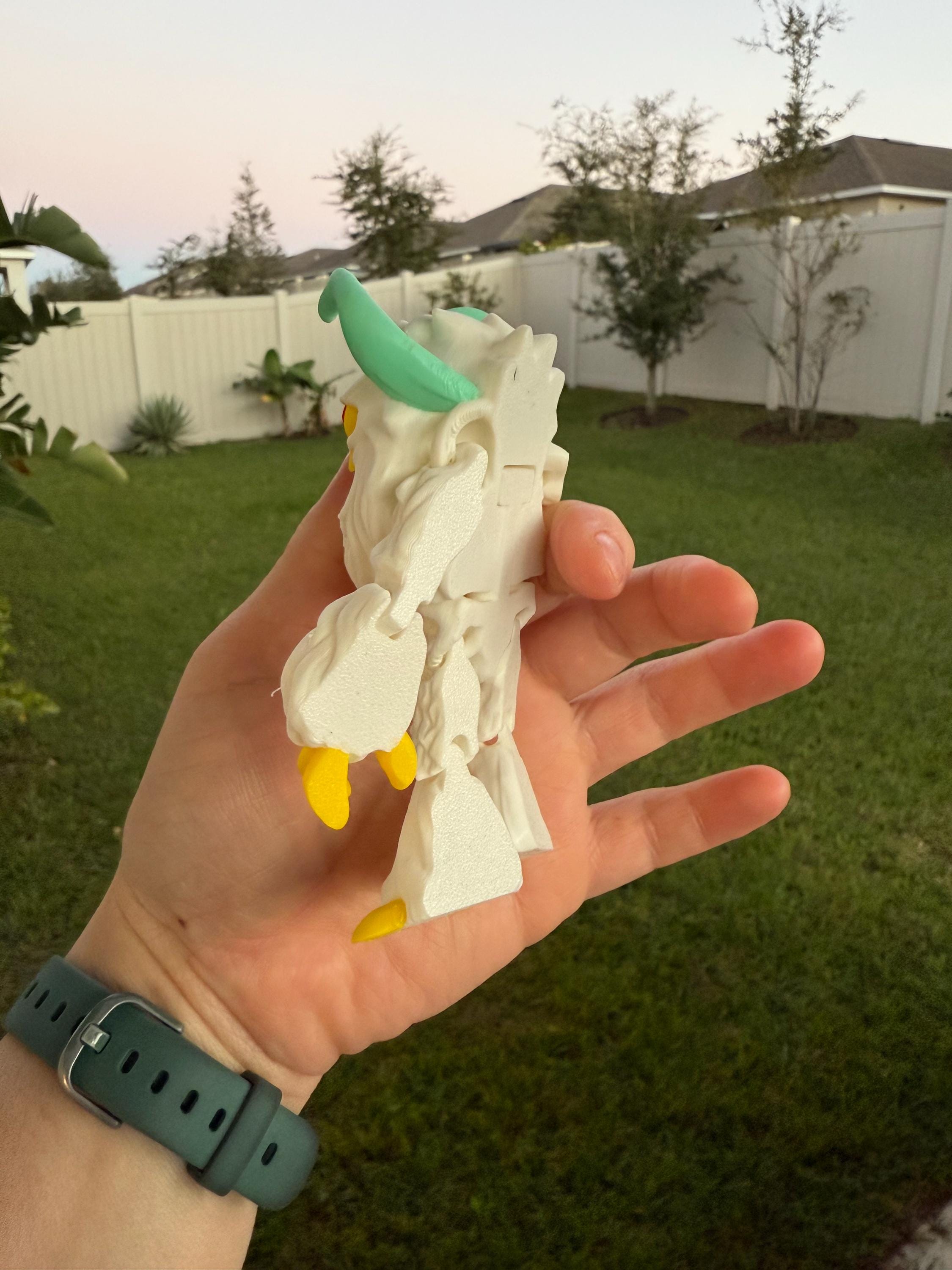 Yeti Articulating 3D Print Desk Decor Horror Goth Fidget Creepy Cute-Create Fantasy Crafts
