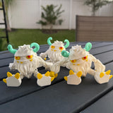 Yeti Articulating 3D Print Desk Decor Horror Goth Fidget Creepy Cute-Create Fantasy Crafts