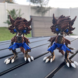 Creepy Werewolf Articulated 3D Printed Voodoo Doll Desk Decor Horror Goth Fidget Creepy Cute-Create Fantasy Crafts