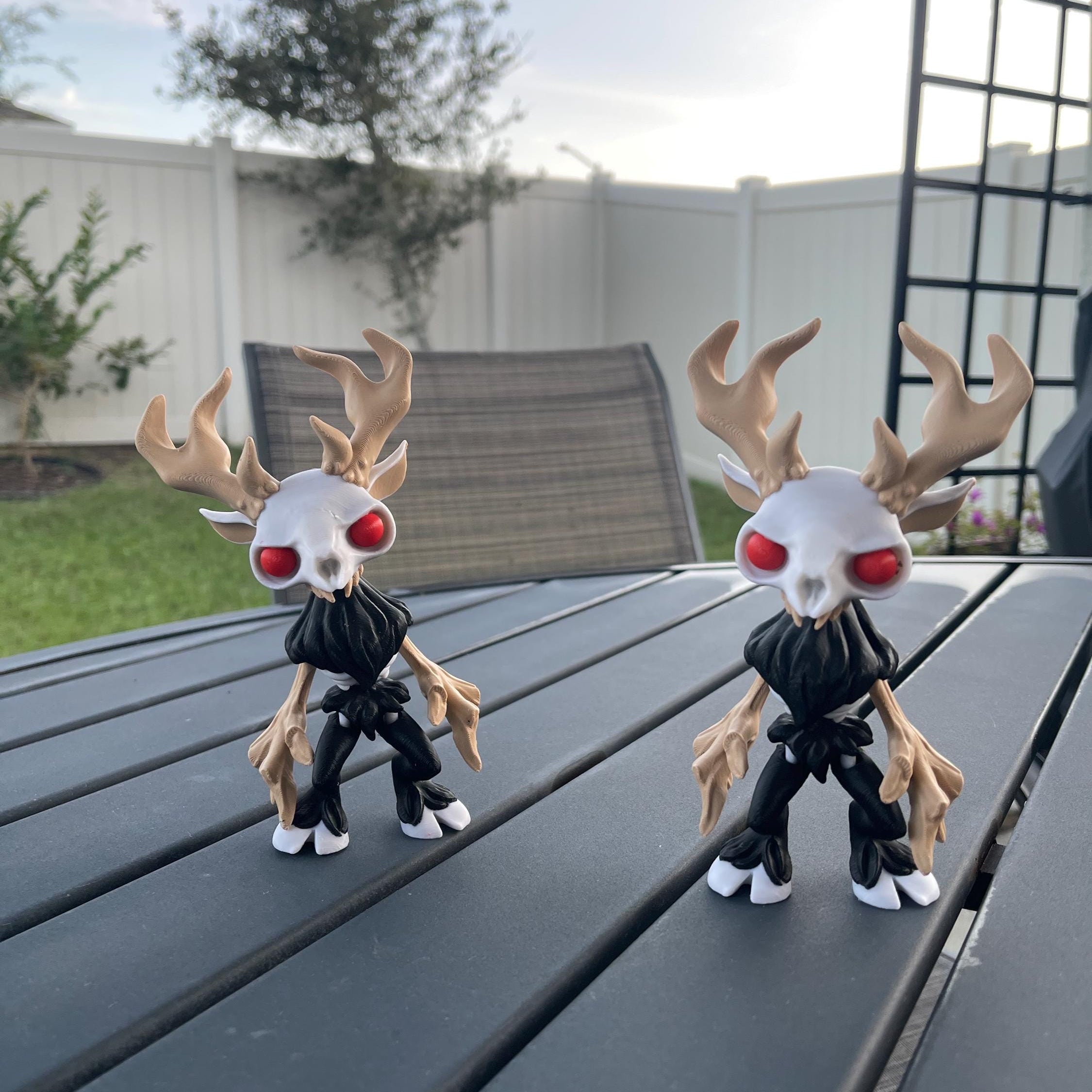Creepy Wendigo Articulated 3D Printed Voodoo Doll Desk Decor Horror Goth Fidget Creepy Cute-Create Fantasy Crafts