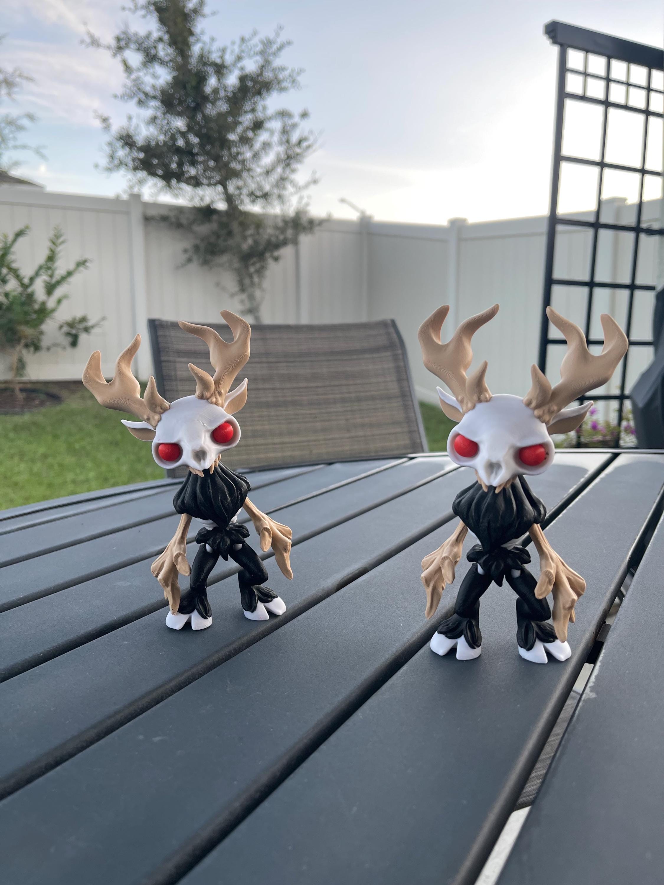 Creepy Wendigo Articulated 3D Printed Voodoo Doll Desk Decor Horror Goth Fidget Creepy Cute-Create Fantasy Crafts