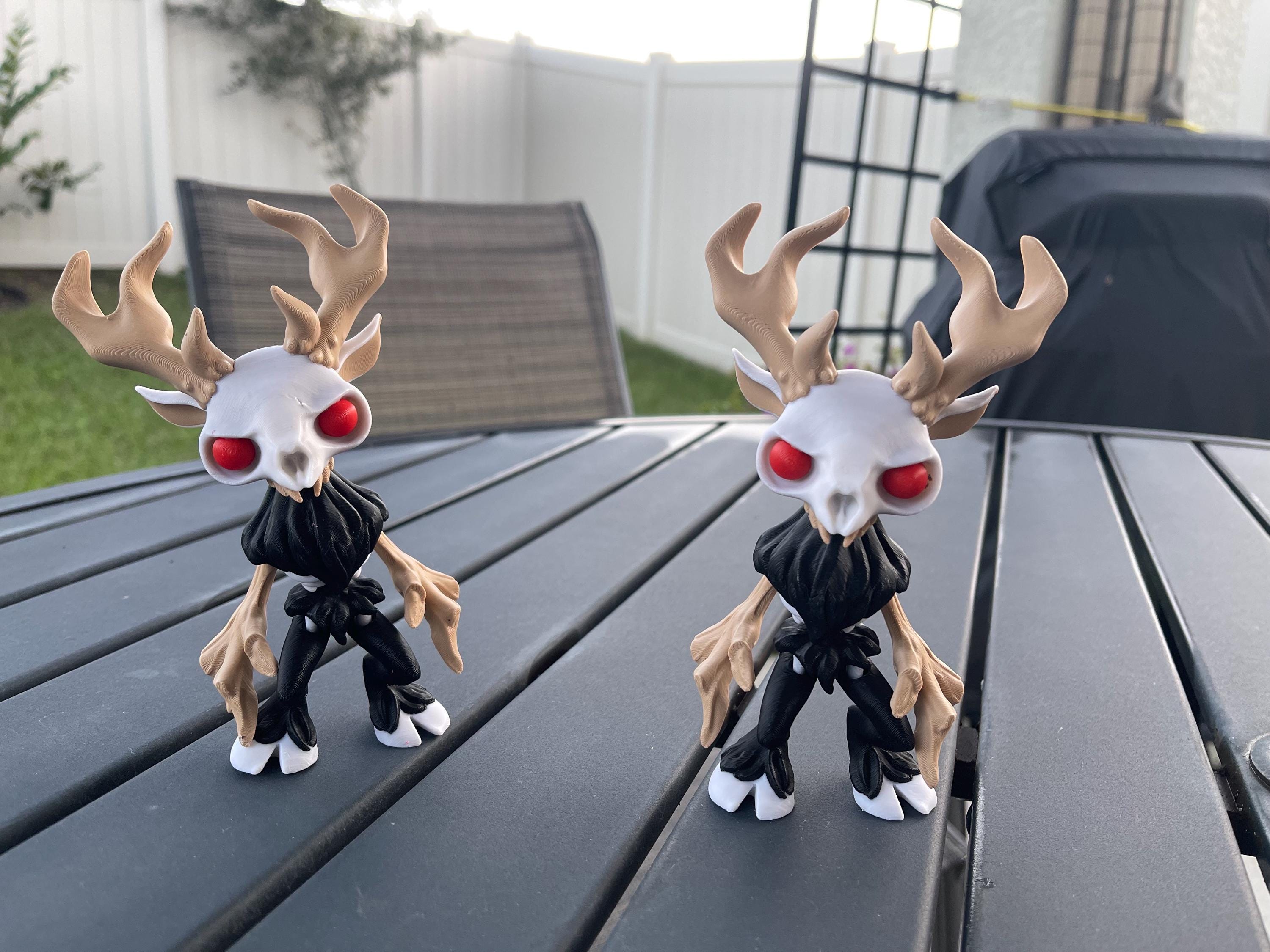 Creepy Wendigo Articulated 3D Printed Voodoo Doll Desk Decor Horror Goth Fidget Creepy Cute-Create Fantasy Crafts