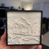 Bat Boy Snowball Fight - Luminescent Photo Art Light Box 3d Print Lithophane Bookshelf Decor-Create Fantasy Crafts