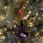 Sitting Ghost with Tea Cup Holiday Ornament - 3D Printed-Create Fantasy Crafts