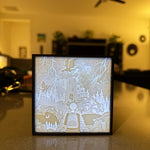 Dragon Rider - Luminescent Photo Art Light Box 3d Print Lithophane Bookshelf Decor-Create Fantasy Crafts