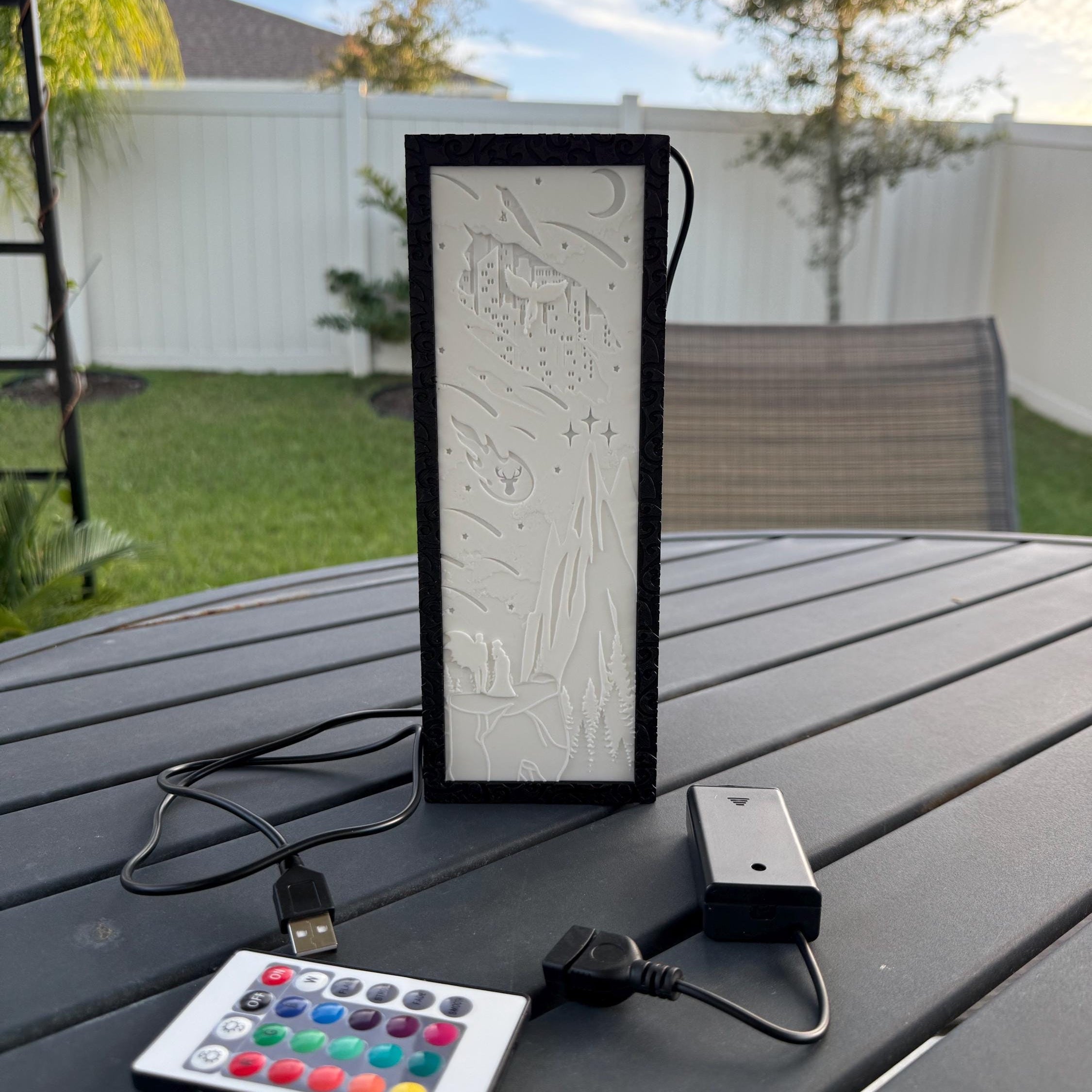Fantasy Light Box Book Nook Color Changing - 3D Printed Bookshelf Decor-Create Fantasy Crafts