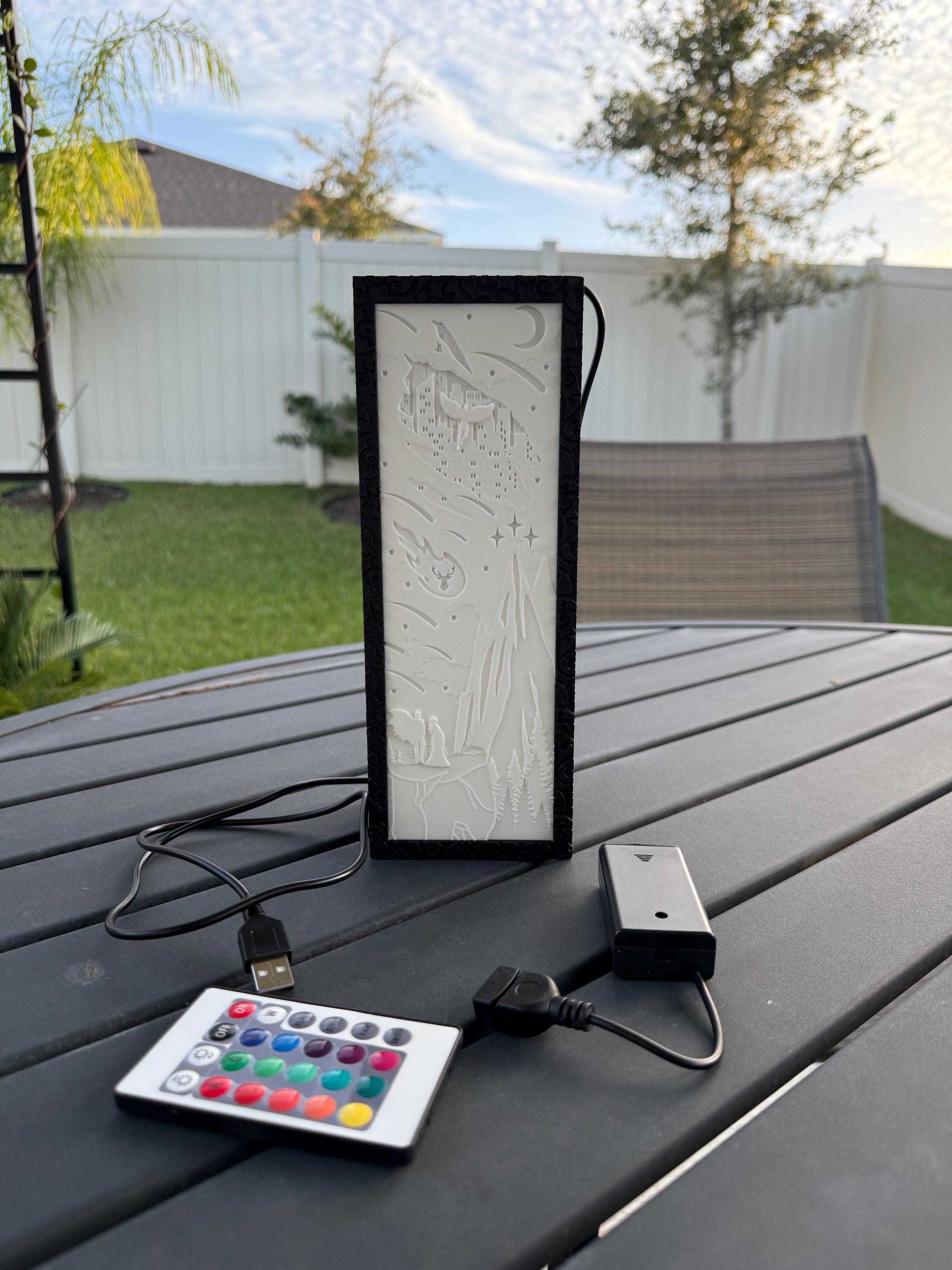 Fantasy Light Box Book Nook Color Changing - 3D Printed Bookshelf Decor-Create Fantasy Crafts