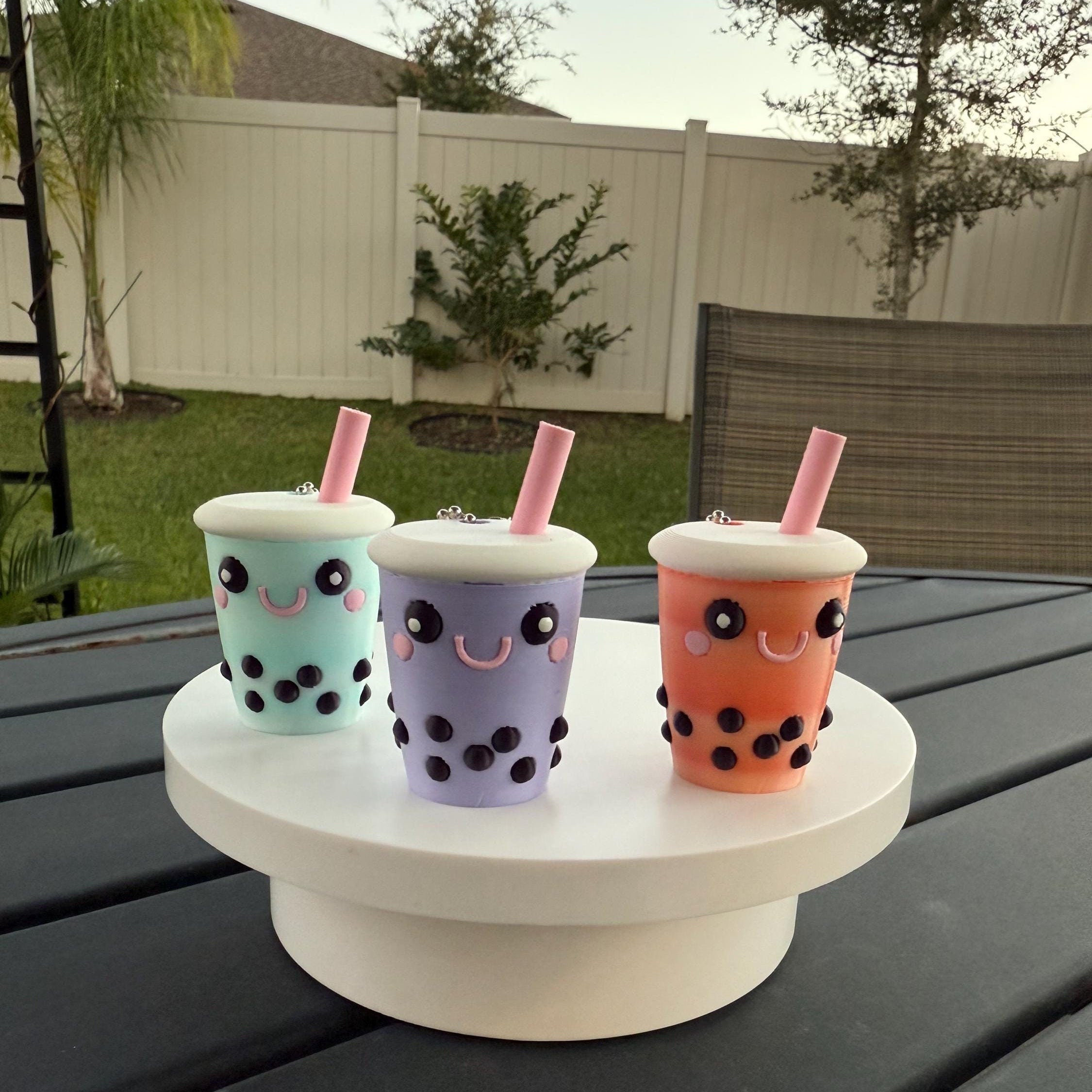 Cute Bubble Tea Boba Tea Milk Tea Keychains 3d Printed-Create Fantasy Crafts