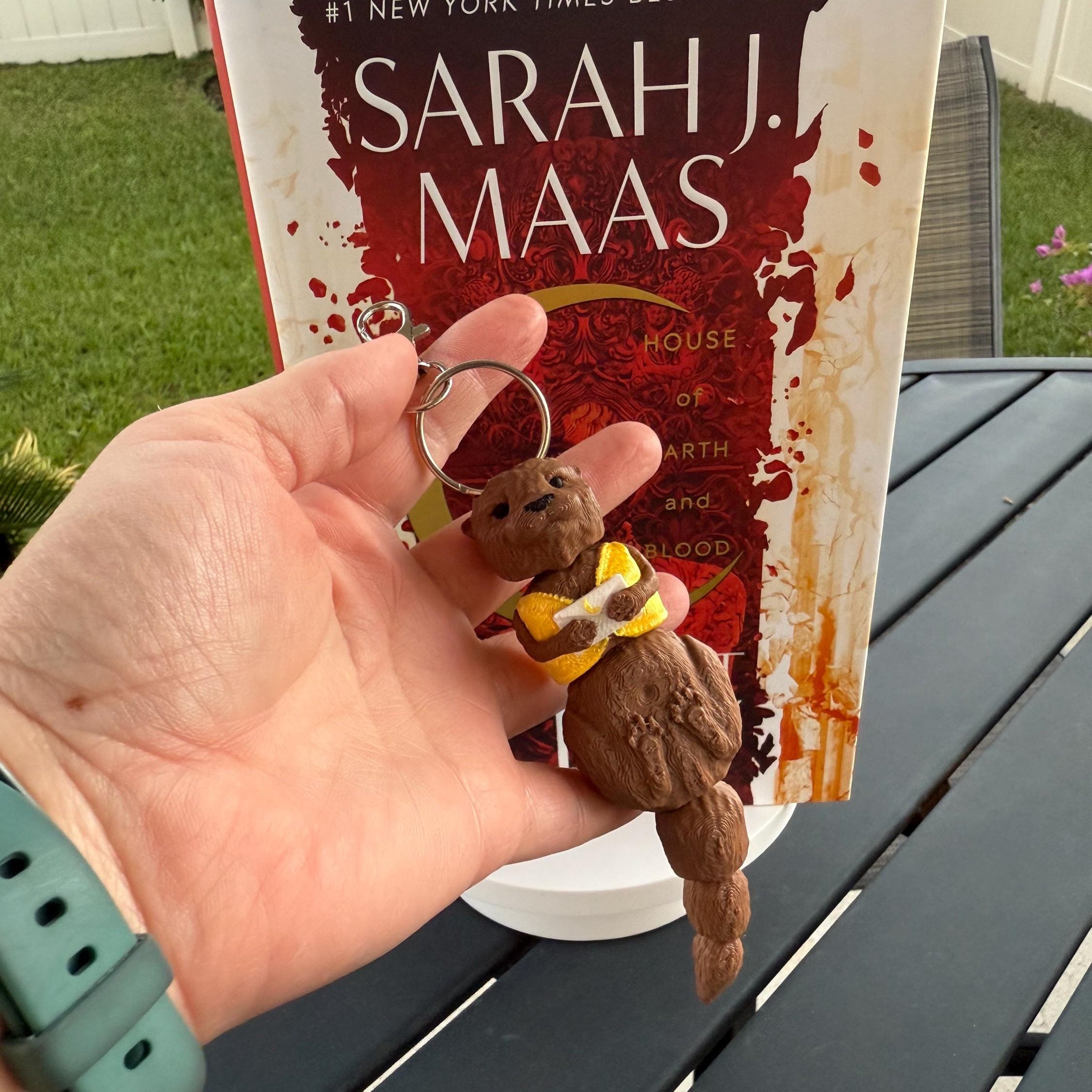 Cute Mail Otter Keychain- 3d Printed-Create Fantasy Crafts