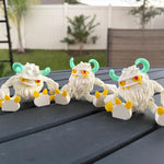 Yeti Articulating 3D Print Desk Decor Horror Goth Fidget Creepy Cute-Create Fantasy Crafts