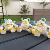 Yeti Articulating 3D Print Desk Decor Horror Goth Fidget Creepy Cute-Create Fantasy Crafts