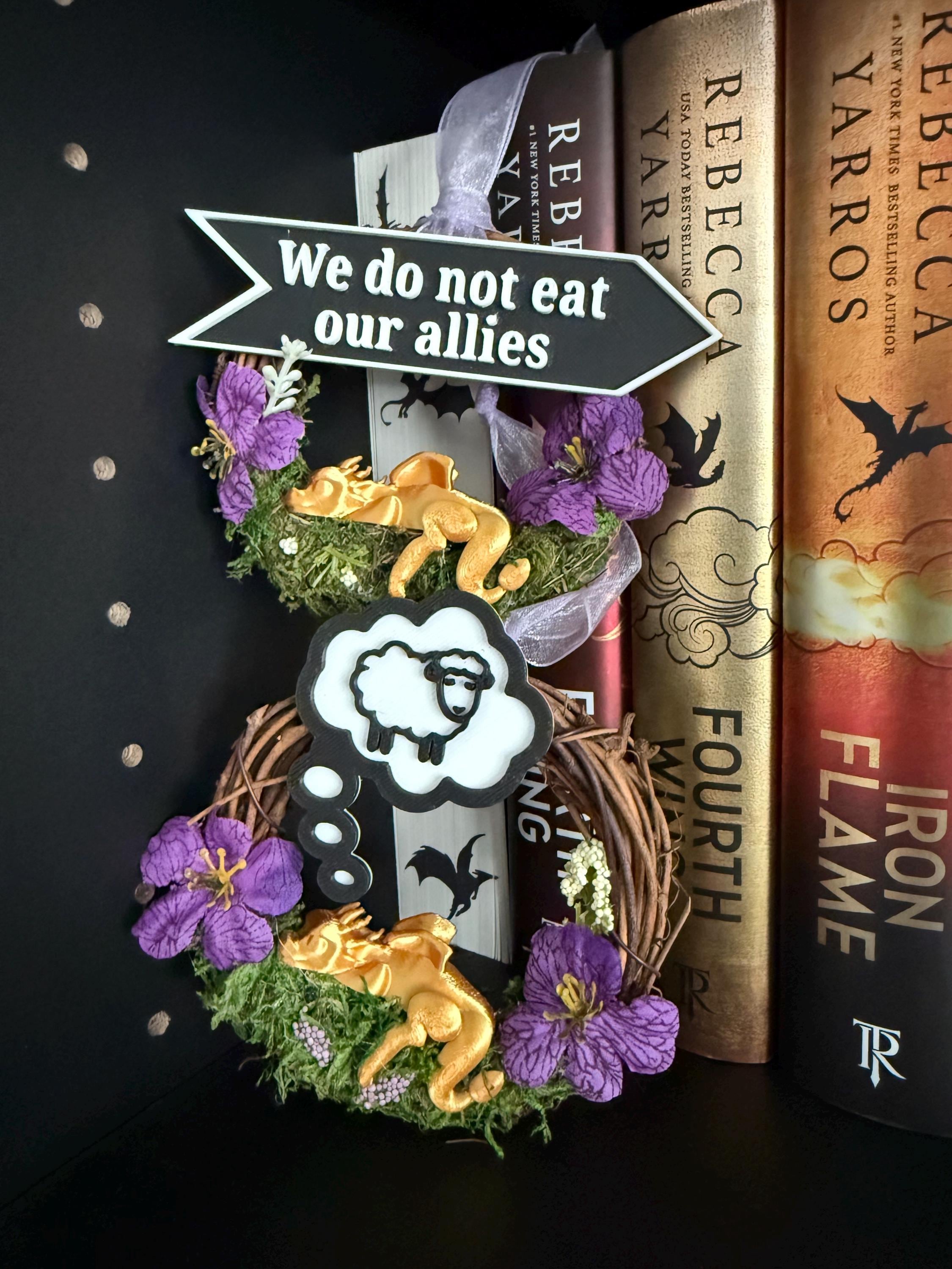 Sleeping Dragon Decorative Mini Wreaths - Customizable-Create Fantasy Crafts