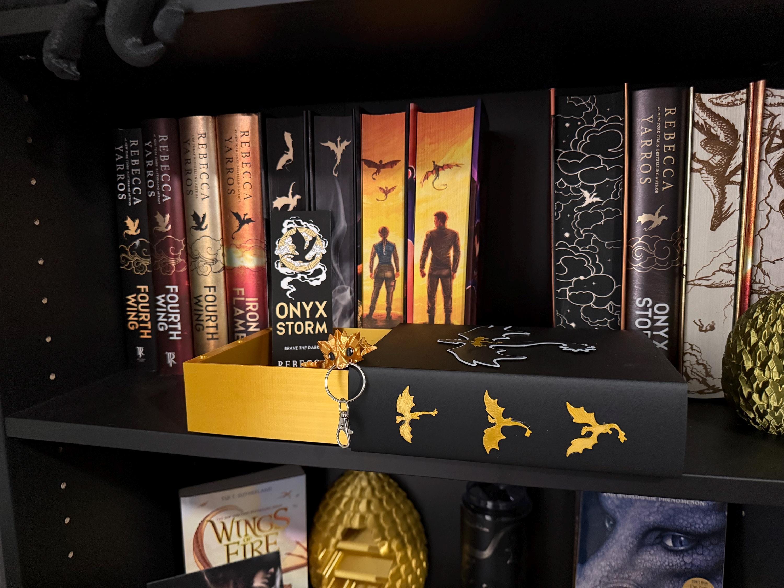 Book Storage Box 3D Printed - Stash Box Storage D&D Dice Card Box-Create Fantasy Crafts
