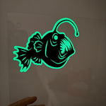 Anglerfish Vinyl Car Decal Glow in the Dark Black Seadevil-Create Fantasy Crafts