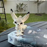 White Fennec Fox Articulated 3D Print Desk Decor Book Shelf Decor-Create Fantasy Crafts