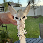 White Fennec Fox Articulated 3D Print Desk Decor Book Shelf Decor-Create Fantasy Crafts