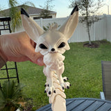 White Fennec Fox Articulated 3D Print Desk Decor Book Shelf Decor-Create Fantasy Crafts