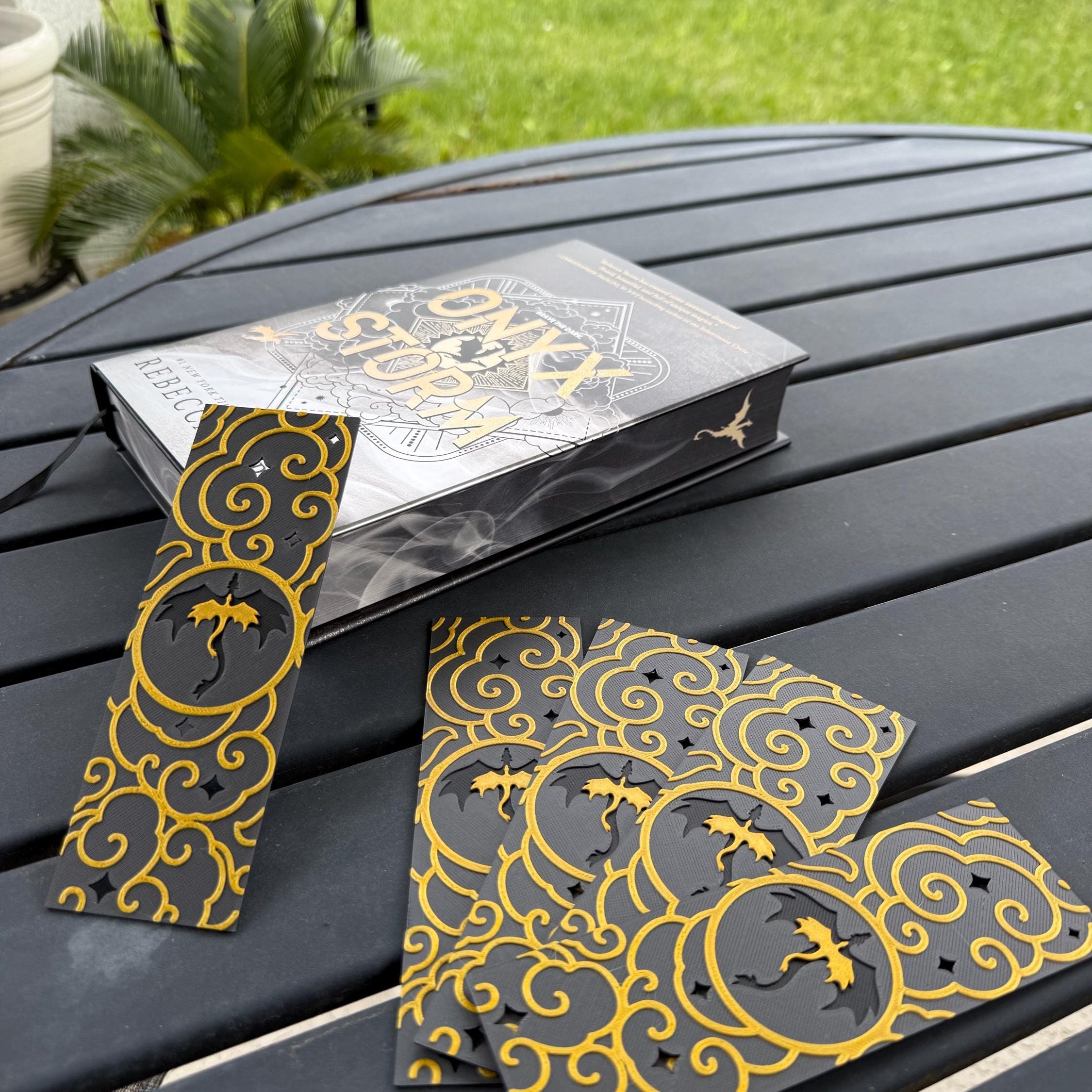 3D Print Dragon Cloud Book Marks - Made with HueForge-Create Fantasy Crafts