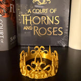 Golden Trove - Crown Mask and Harp - 3d printed - Bookshelf Decor-Create Fantasy Crafts