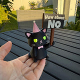 Fed Up Grumpy Cat 3D printed figurine Home Decor Bookshelf Decor-Create Fantasy Crafts