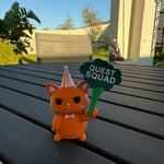 Cute Cat holding Broccoli 3D printed figurine Home Decor Bookshelf Decor-Create Fantasy Crafts