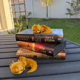 Little Sleepy Dragon Bookshelf Decor 3D Print Customizable-Create Fantasy Crafts