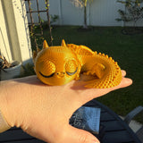 Little Sleepy Dragon Bookshelf Decor 3D Print Customizable-Create Fantasy Crafts