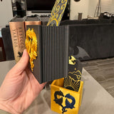 Dragon Heart Bookmark Holder 3D Print Customizable Choose Color-Create Fantasy Crafts