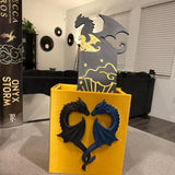 Dragon Heart Bookmark Holder 3D Print Customizable Choose Color-Create Fantasy Crafts