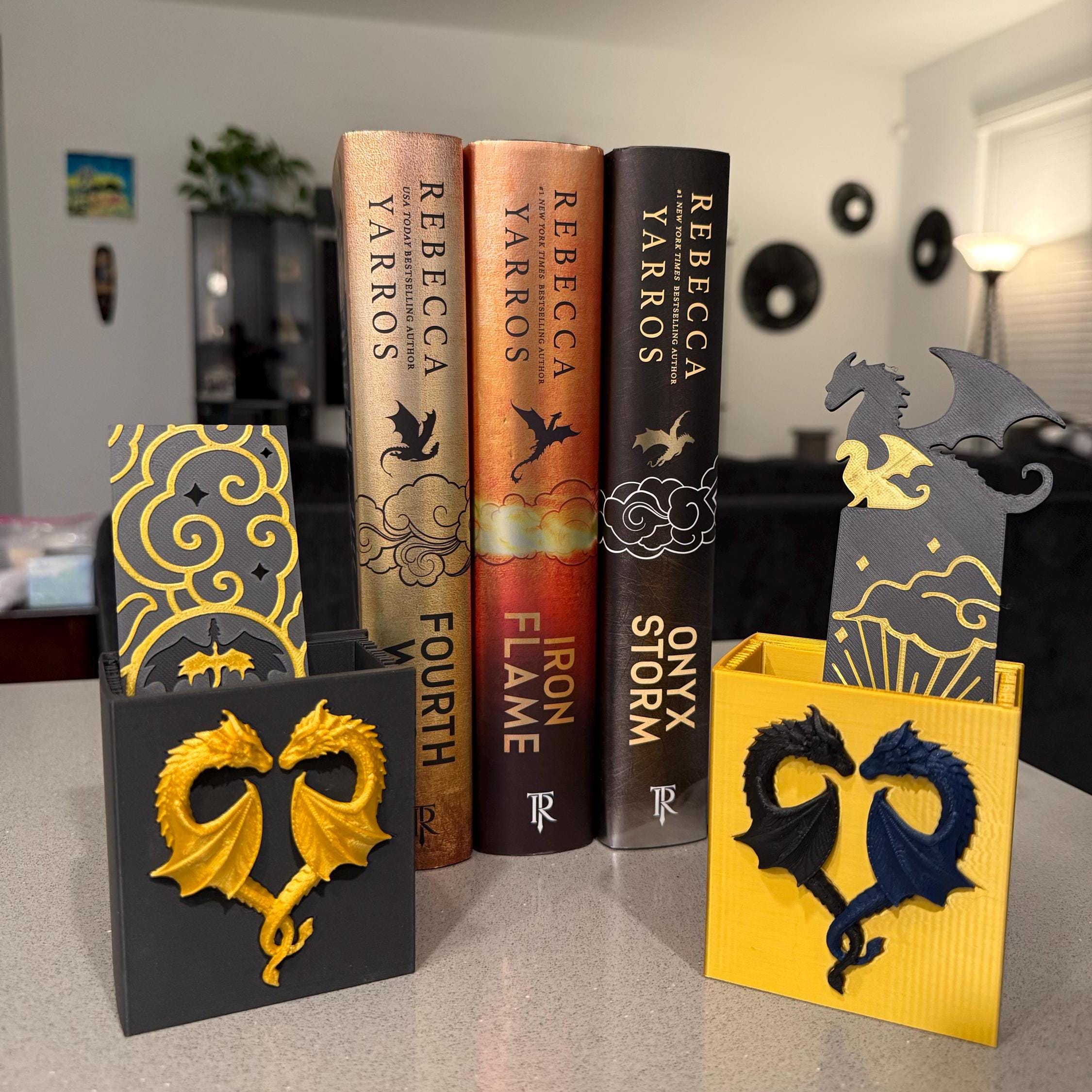 Dragon Heart Bookmark Holder 3D Print Customizable Choose Color-Create Fantasy Crafts