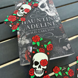 3D Printed Skull & Roses Bookmark - Made with HueForge-Create Fantasy Crafts