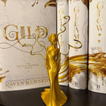 Golden Pet Female Statue | Bookshelf Decor | Bookish Merch-Create Fantasy Crafts