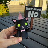 Fed Up Grumpy Cat 3D printed figurine Home Decor Bookshelf Decor-Create Fantasy Crafts