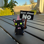 Fed Up Grumpy Cat 3D printed figurine Home Decor Bookshelf Decor-Create Fantasy Crafts