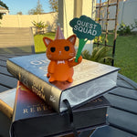 Cute Cat holding Broccoli 3D printed figurine Home Decor Bookshelf Decor-Create Fantasy Crafts