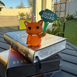 Cute Cat holding Broccoli 3D printed figurine Home Decor Bookshelf Decor-Create Fantasy Crafts