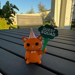 Cute Cat holding Broccoli 3D printed figurine Home Decor Bookshelf Decor-Create Fantasy Crafts