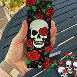 3D Printed Skull & Roses Bookmark - Made with HueForge-Create Fantasy Crafts