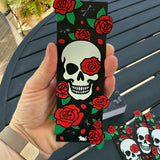 3D Printed Skull & Roses Bookmark - Made with HueForge-Create Fantasy Crafts
