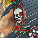 3D Printed Skull & Roses Bookmark - Made with HueForge-Create Fantasy Crafts